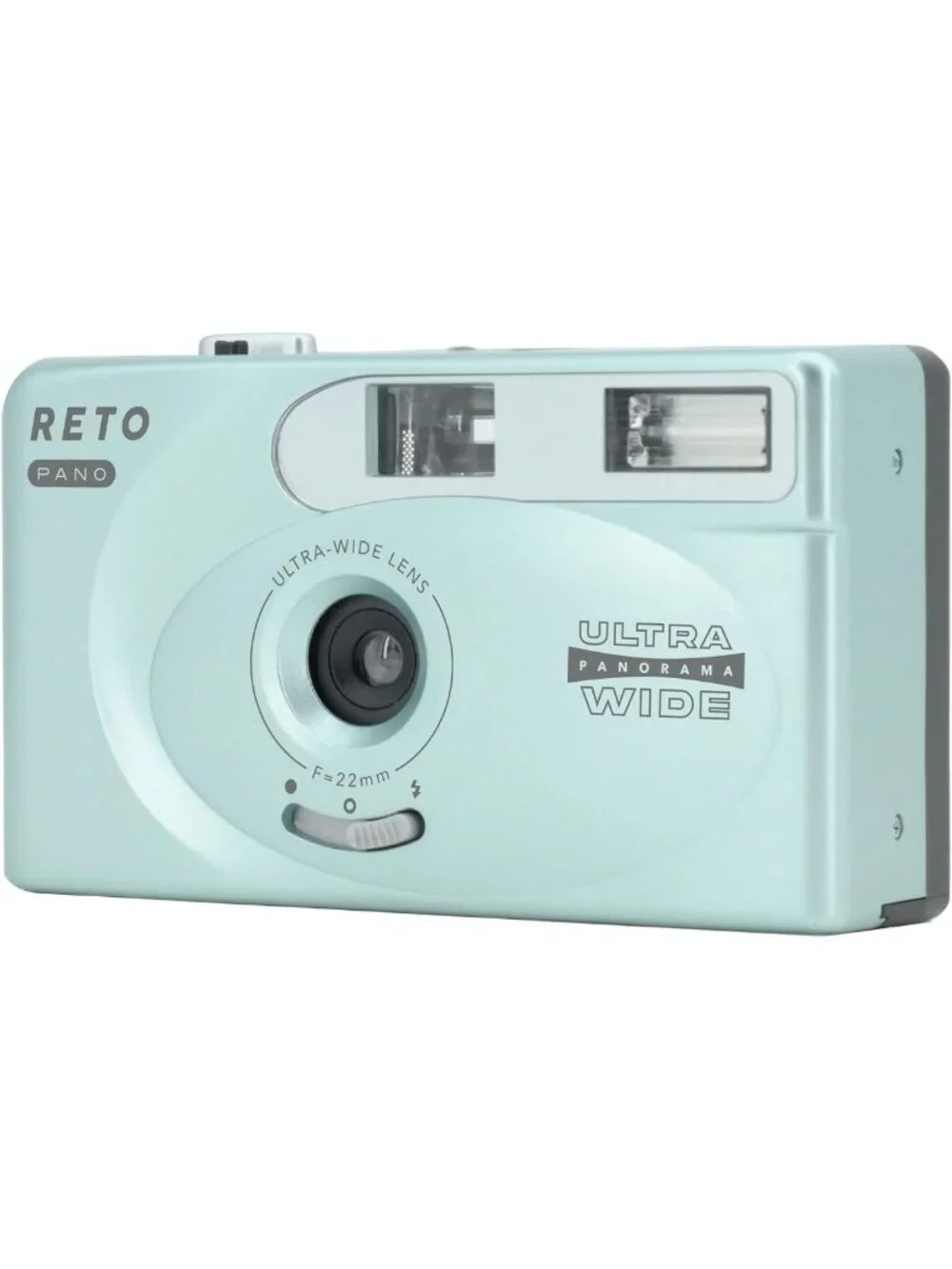 35mm Film Camera with 22mm Wide Lens, Panorama & Cinematic Modes - Metallic Mint